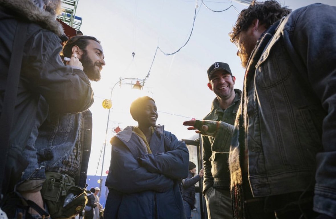 John Krasinski Shared A Quiet Place Day One Shooting Spot With Lupita