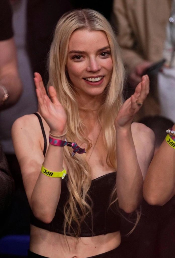 Anya Taylor-Joy Spotted At The UFC 286 Match (Jack Shore vs. Makwan Amirkhani)