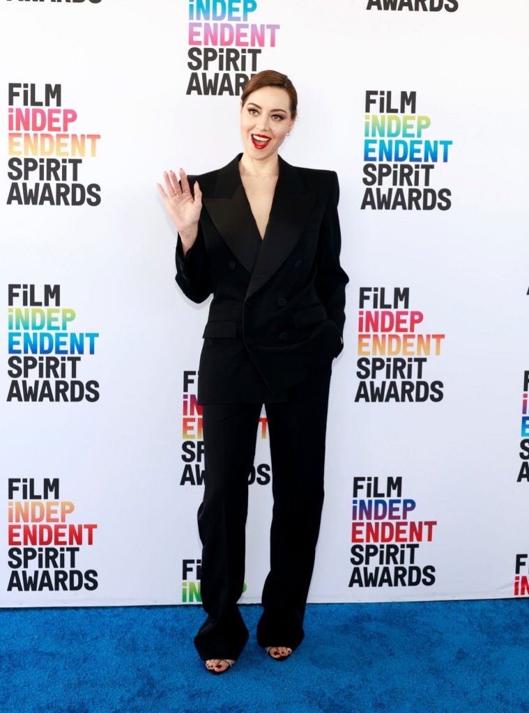 Aubrey Plaza Attends The 2023 Film Independent Spirit Awards
