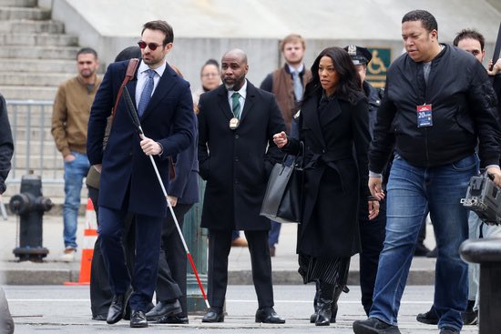 'Daredevil: Born Again' New Set Images Featuring Charlie Cox and Nikki M. James