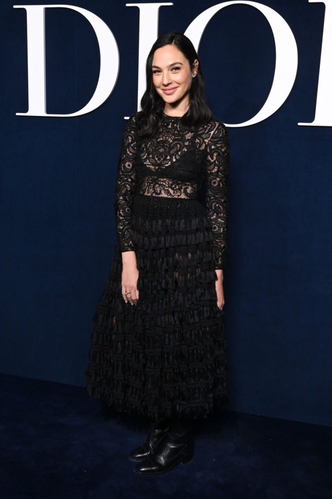 Gal Gadot Attends The Christian Dior Womenswear Fall Winter 2023-2024 In Paris (Images)