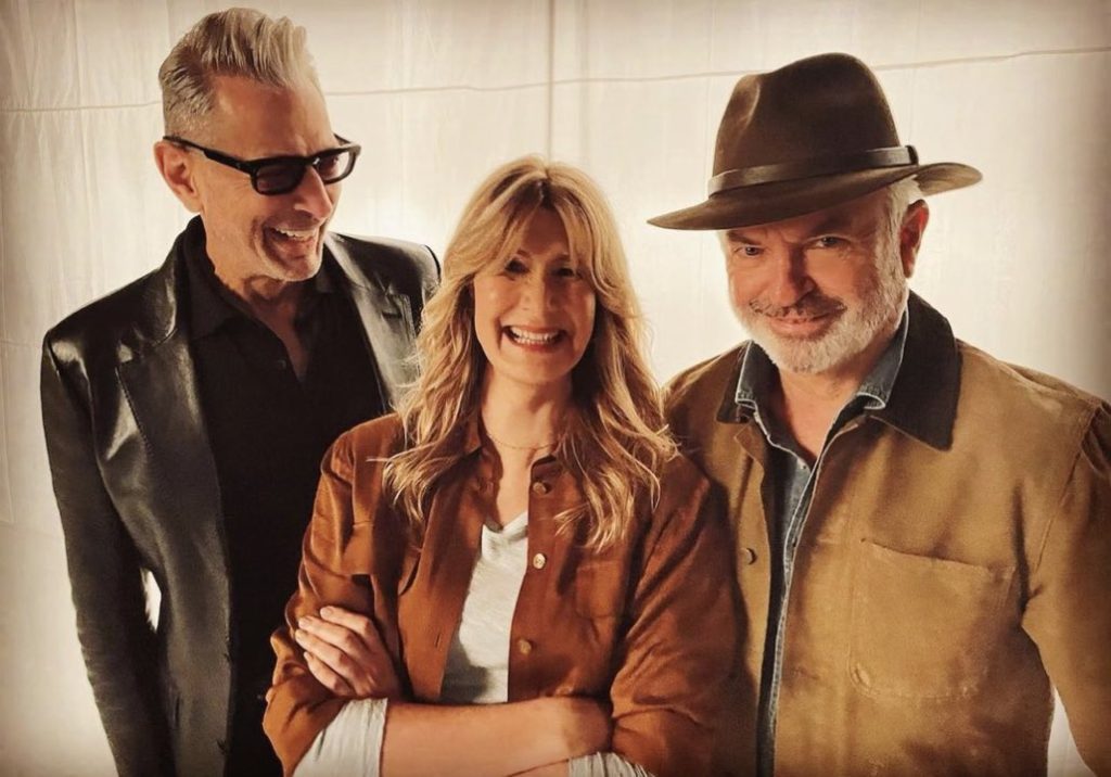 The Jurassic Park Stars Jeff Goldblum, Laura Dern, and Sam Neill New Look At Jurassic World Dominion