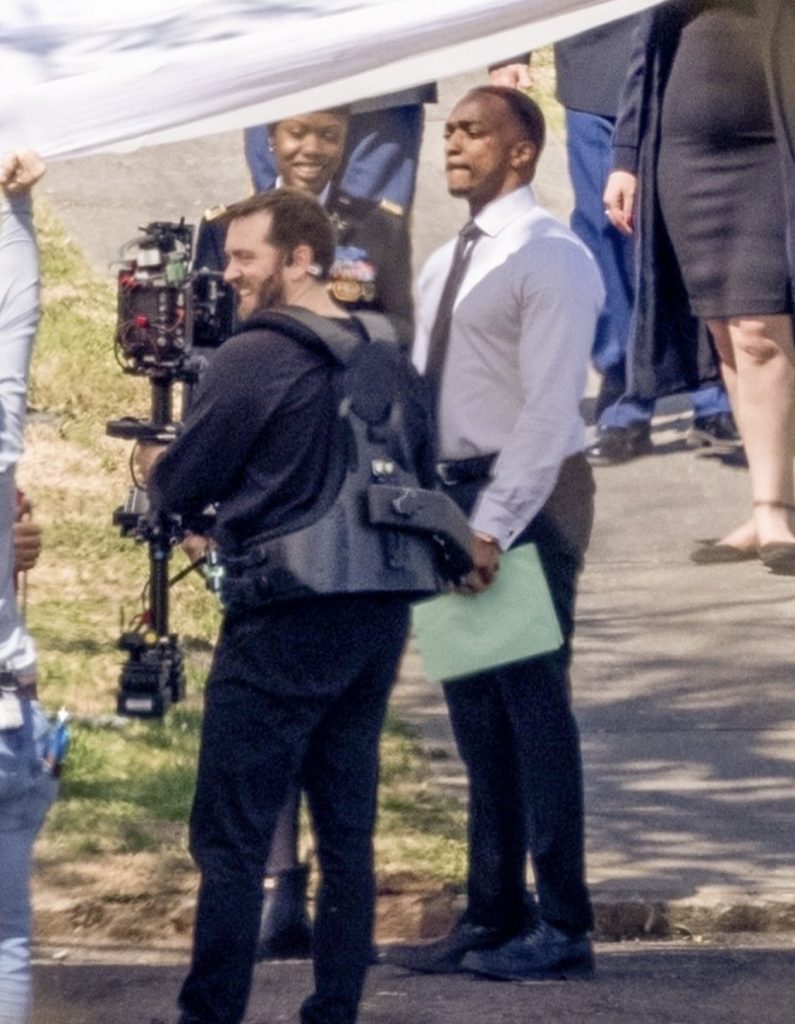 Liv Tyler and Anthony Mackie On The Set Of Captain America: New World Order