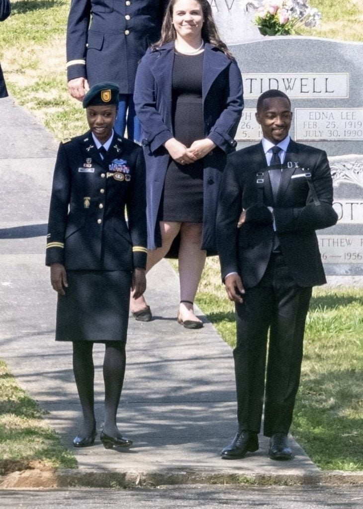 Liv Tyler and Anthony Mackie On The Set Of Captain America: New World Order
