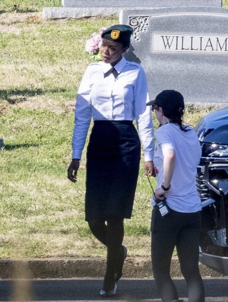 Liv Tyler and Anthony Mackie On The Set Of Captain America: New World Order