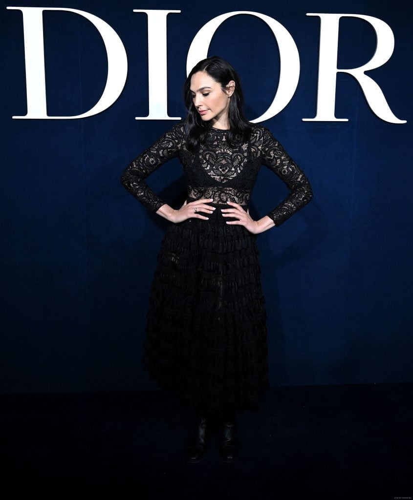Gal Gadot Attends The Christian Dior Womenswear Fall Winter 2023-2024 In Paris (Images)