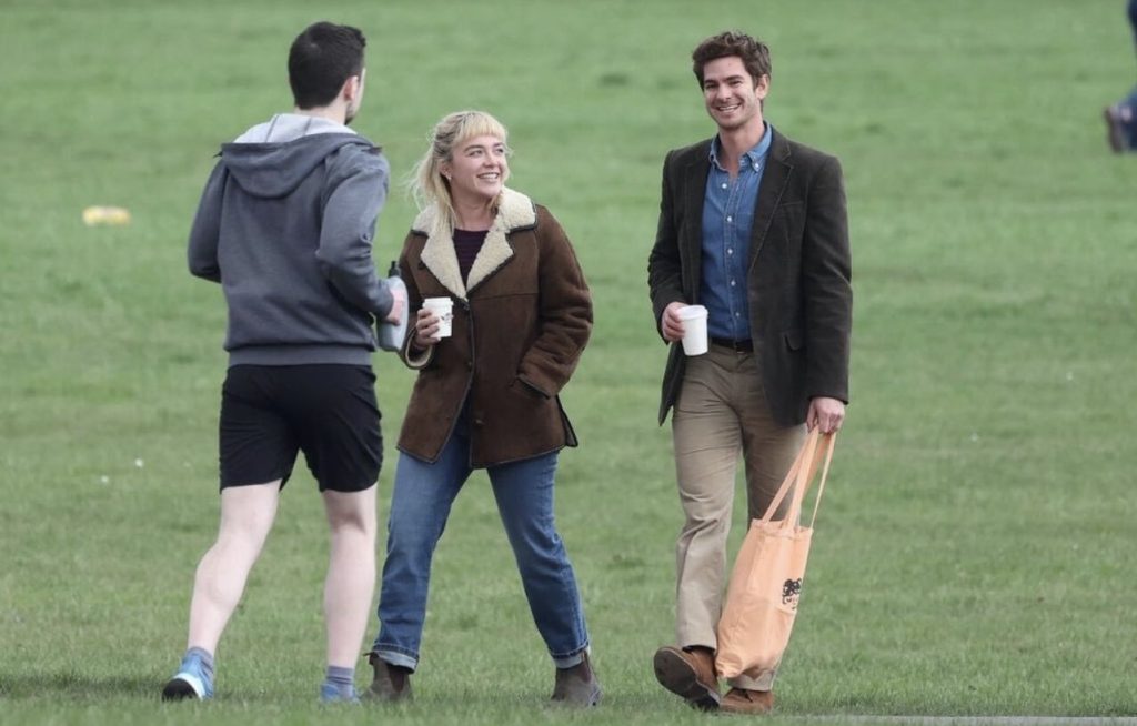 Florence Pugh and Andrew Garfield Spotted On The Set Of The Upcoming Rom-Com ‘We Live in Time’