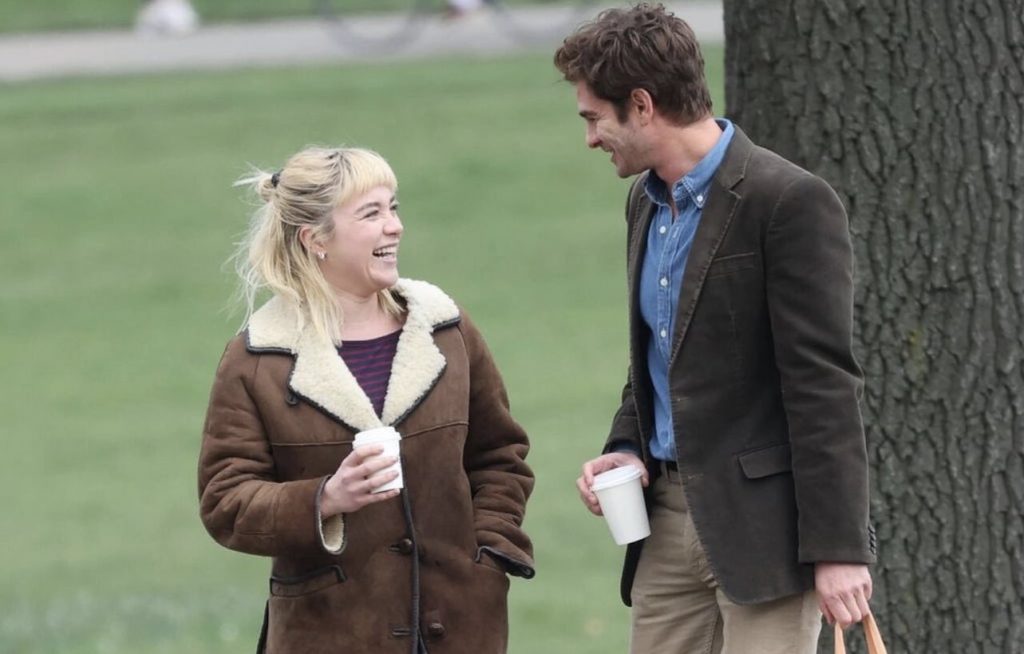 Florence Pugh and Andrew Garfield Spotted On The Set Of The Upcoming Rom-Com ‘We Live in Time’