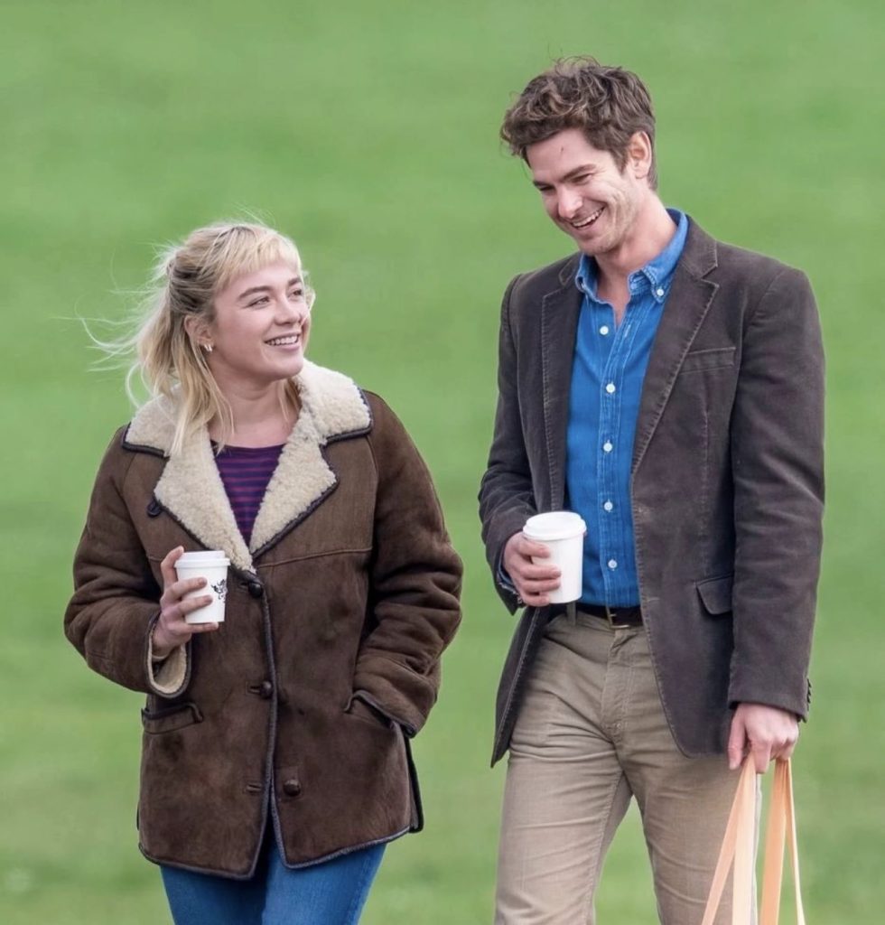 Florence Pugh and Andrew Garfield Spotted On The Set Of The Upcoming Rom-Com ‘We Live in Time’