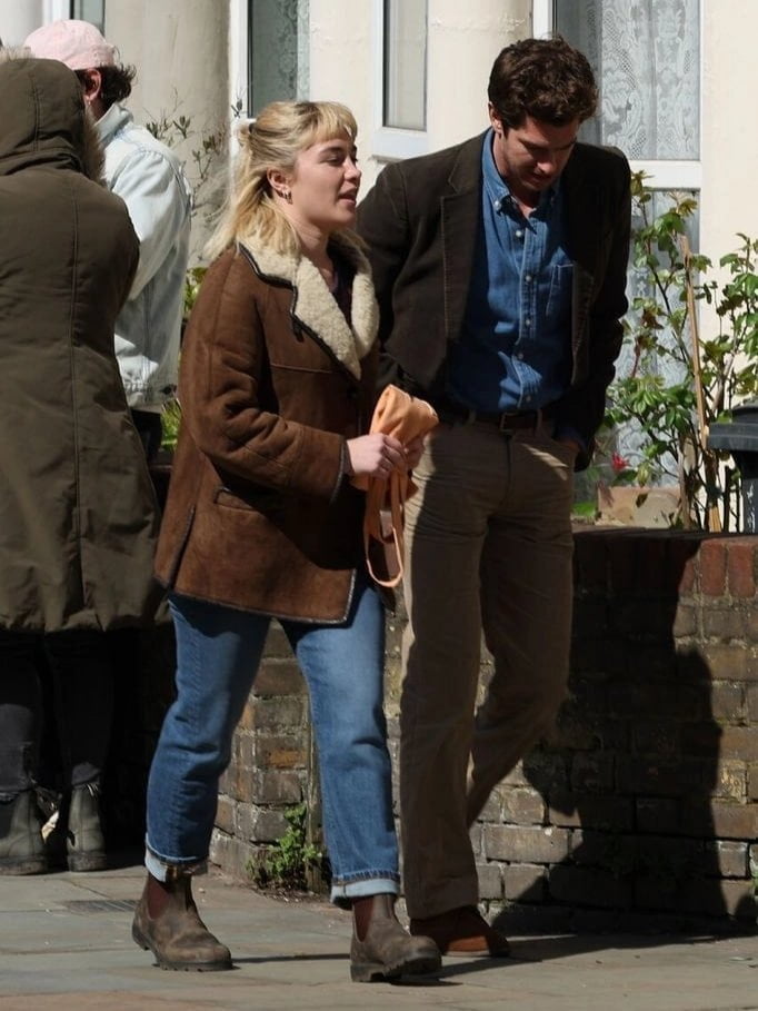 Florence Pugh and Andrew Garfield Spotted On The Set Of The Upcoming Rom-Com ‘We Live in Time’