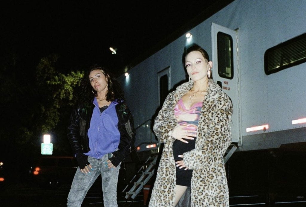 Dylan O’Brien, Victoria Pedretti, and River Gallo On The Set Of “Ponyboi”