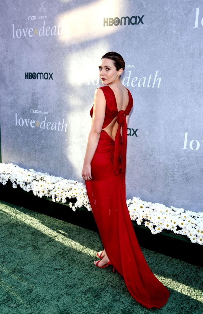 Elizabeth Olsen attended the premiere of 'Love & Death' in Los Angeles