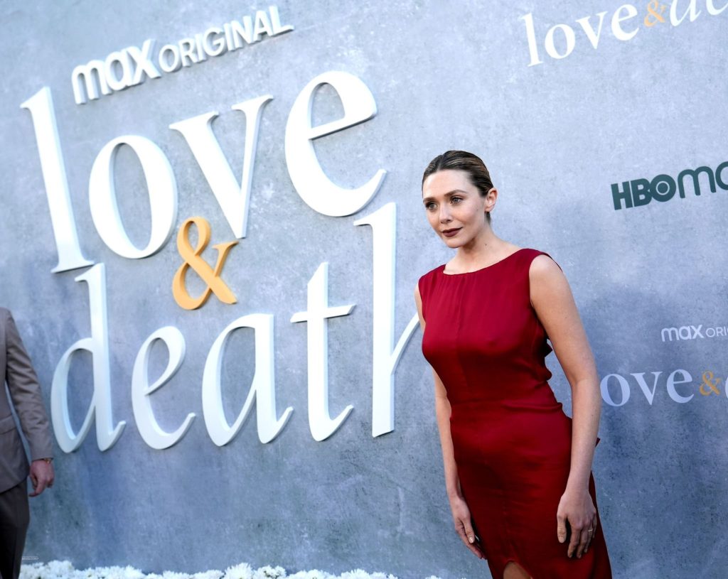 Elizabeth Olsen attended the premiere of 'Love & Death' in Los Angeles