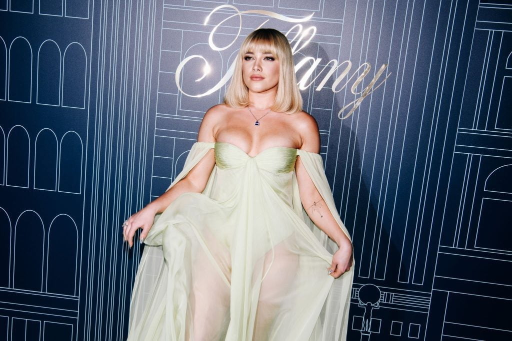 Florence Pugh Attends The Reopening Of Tiffany & Co.'s NYC Flagship Store