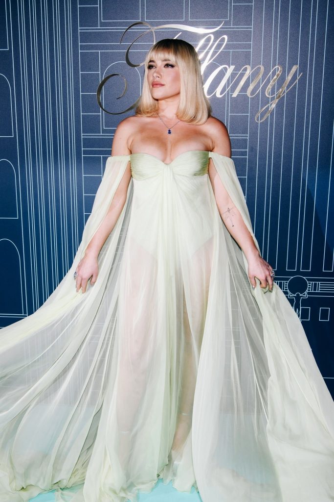 Florence Pugh Attends The Reopening Of Tiffany & Co.'s NYC Flagship Store