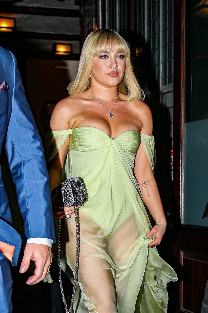 Florence Pugh Attends The Reopening Of Tiffany & Co.'s NYC Flagship Store