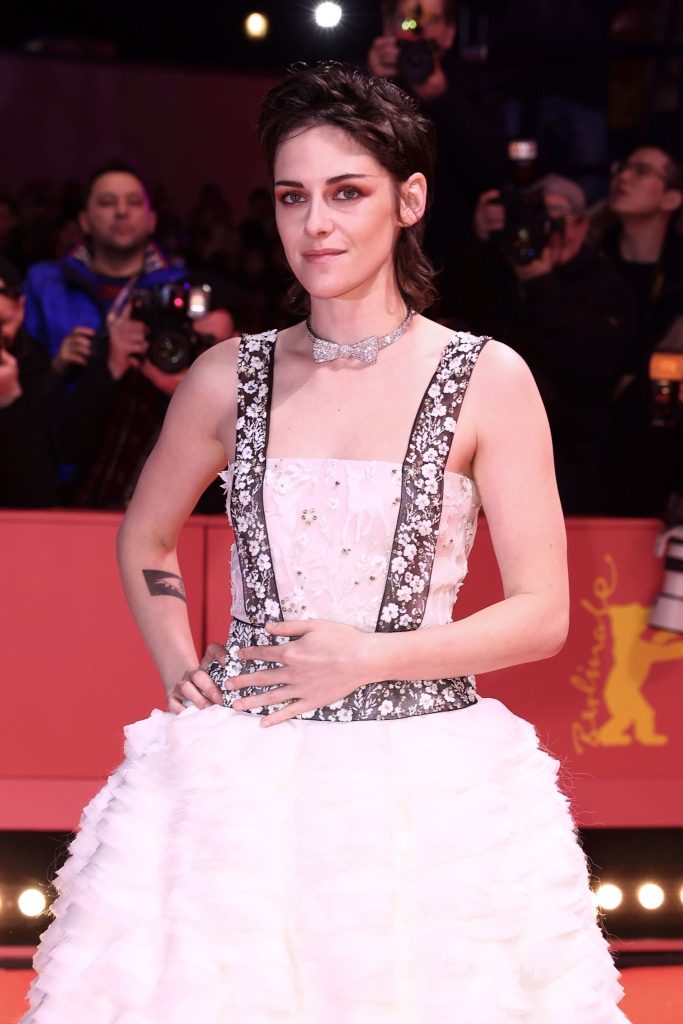 Anne Hathaway dazzles in a mesh dress with Kristen Stewart at She Came To Me premiere in Berlin