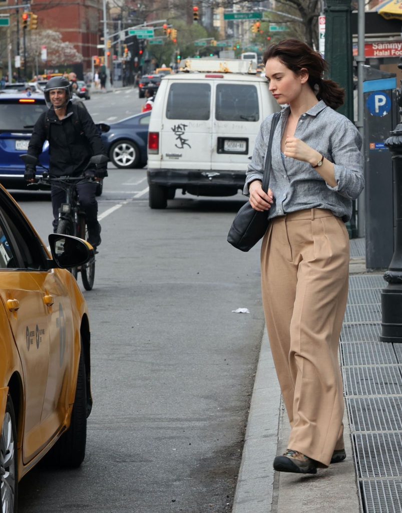 Lily James Spotted On The Set Of David MacKenzie's “Relay”