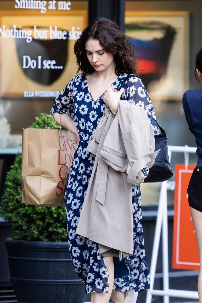 Lily James Spotted On The Set Of David MacKenzie's “Relay”