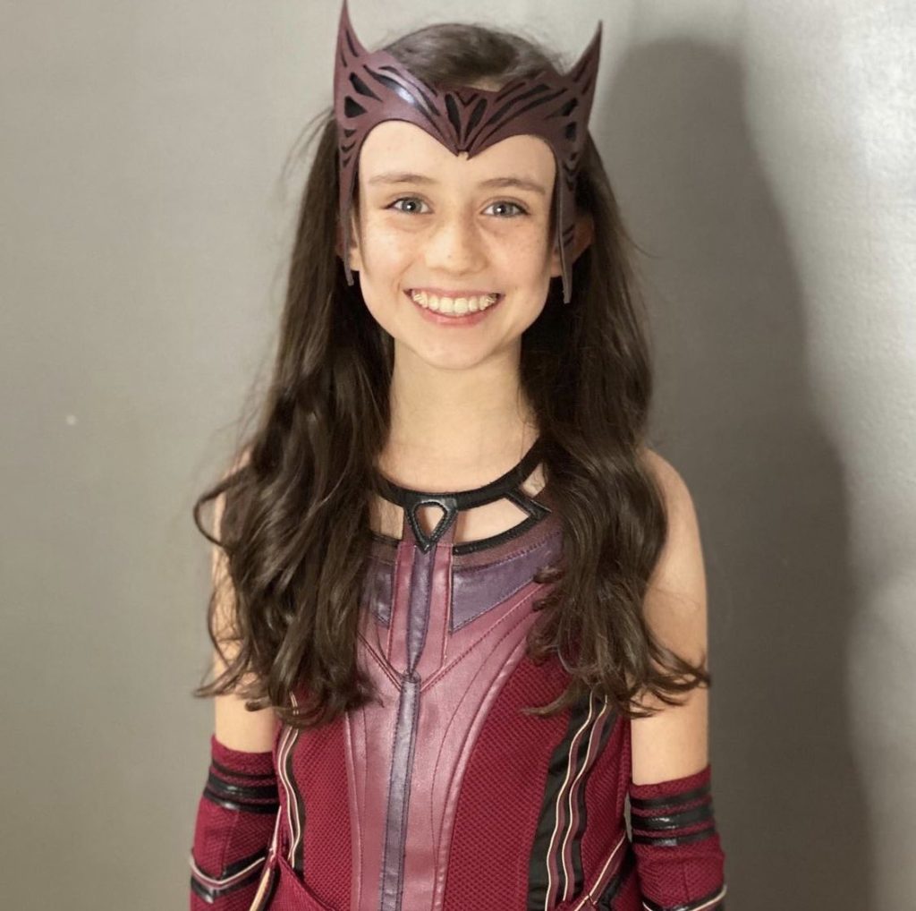 Young Wanda Michaela Russell From WandaVision Shared a Halloween Costume as the Scarlet Witch