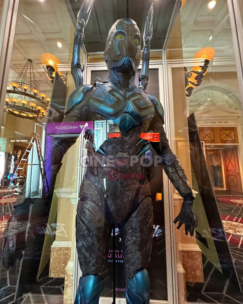 The ‘Blue Beetle’ Suit Displayed At CinemaCon 2023
