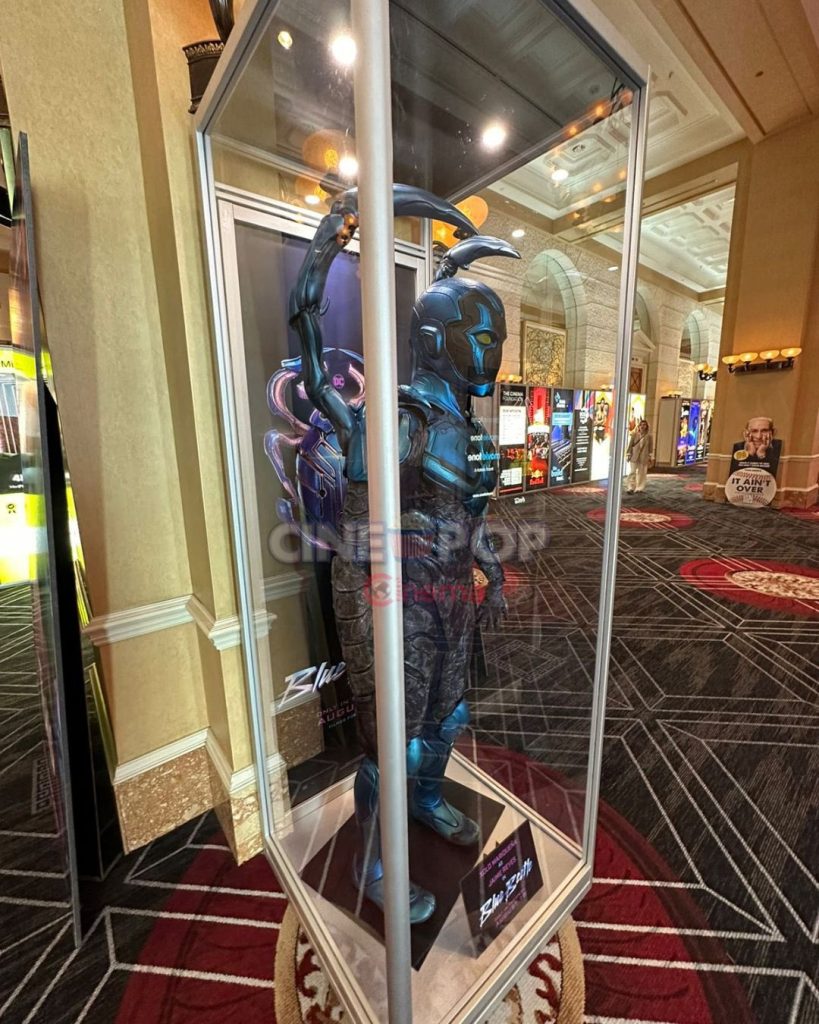 The ‘Blue Beetle’ Suit Displayed At CinemaCon 2023