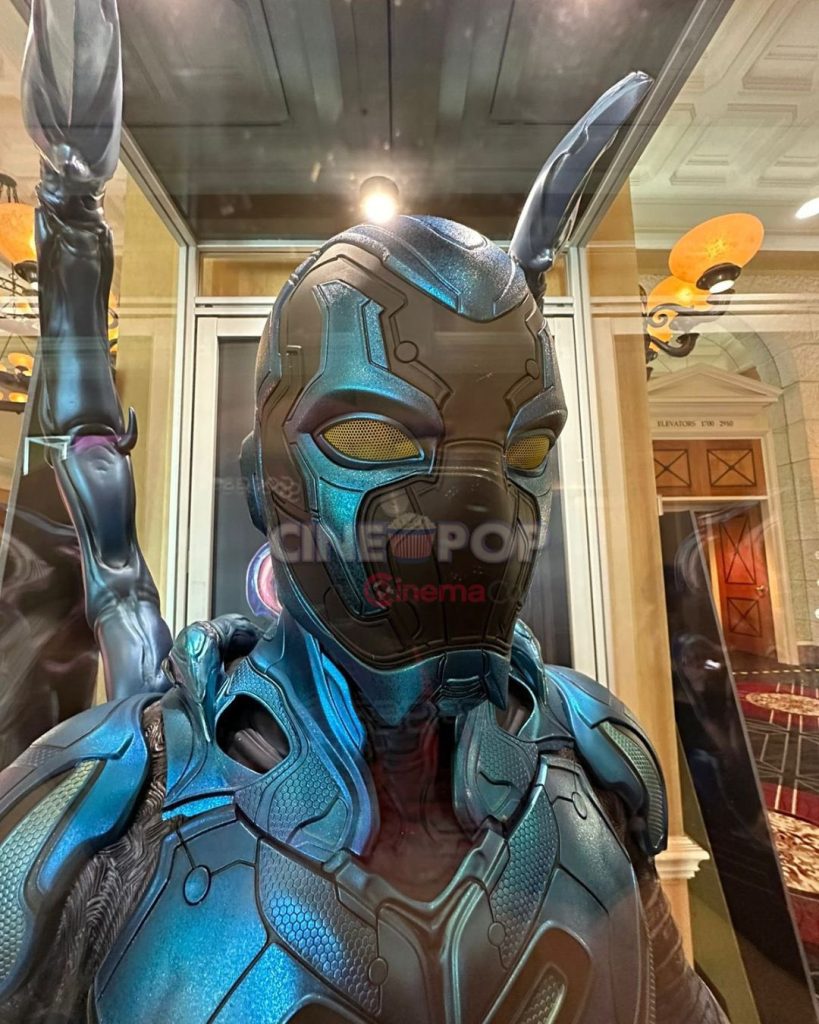 The ‘Blue Beetle’ Suit Displayed At CinemaCon 2023