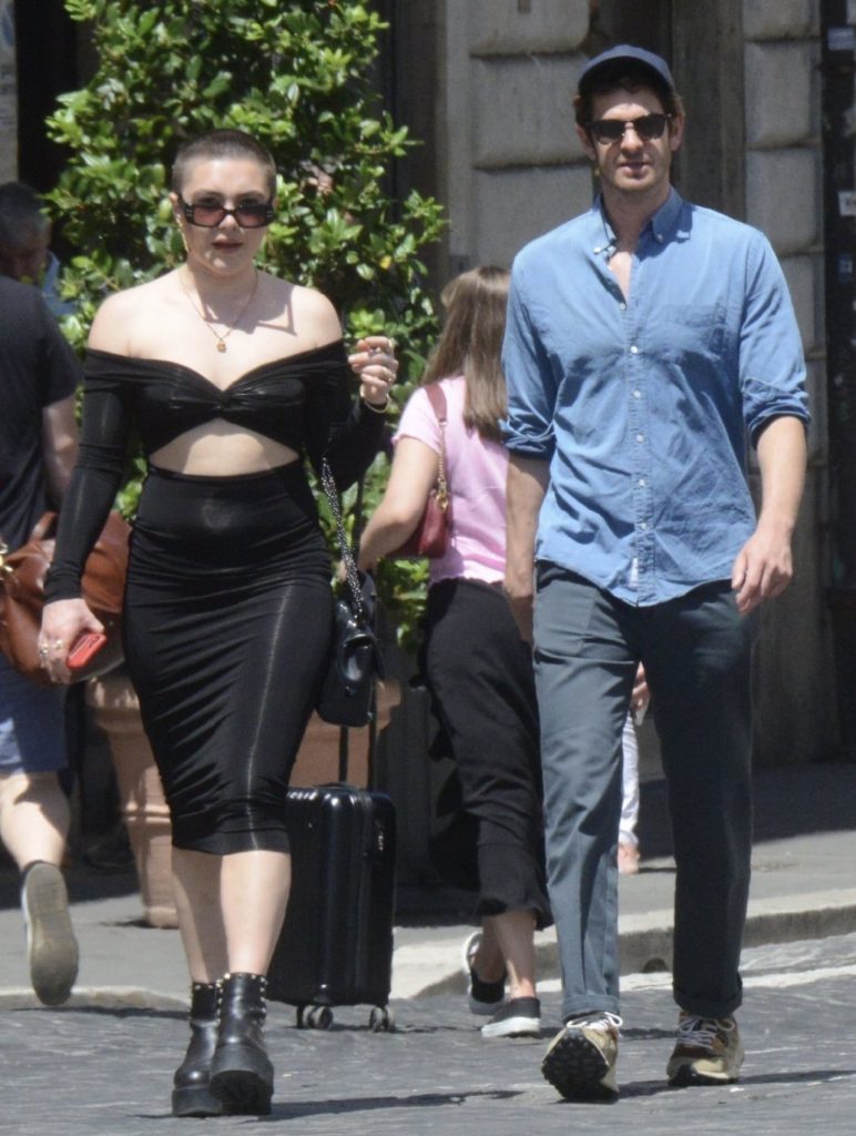 Florence Pugh and Andrew Garfield Spotted in Italy for John Crowley's 'We Live in Time' with Striking New Looks