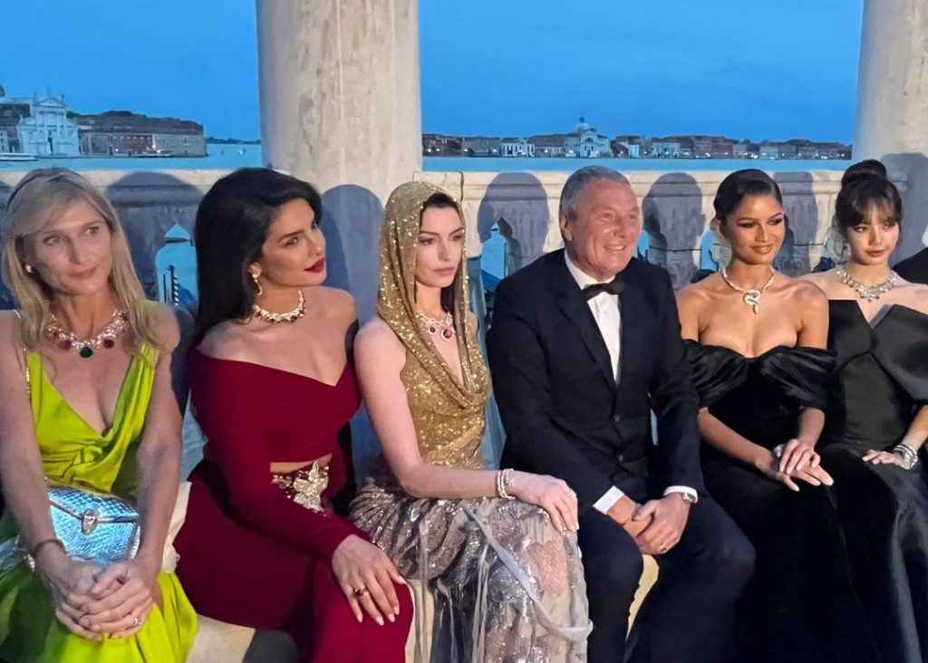 Anne Hathaway Zendaya and BLACKPINK's Lisa at Bulgari’s Mediterranean Event in Venice