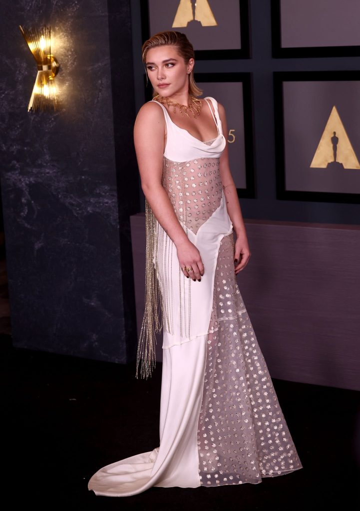 Florence Pugh Spotted at the Academy Of Motion Picture Arts And Sciences 13th Governors Awards