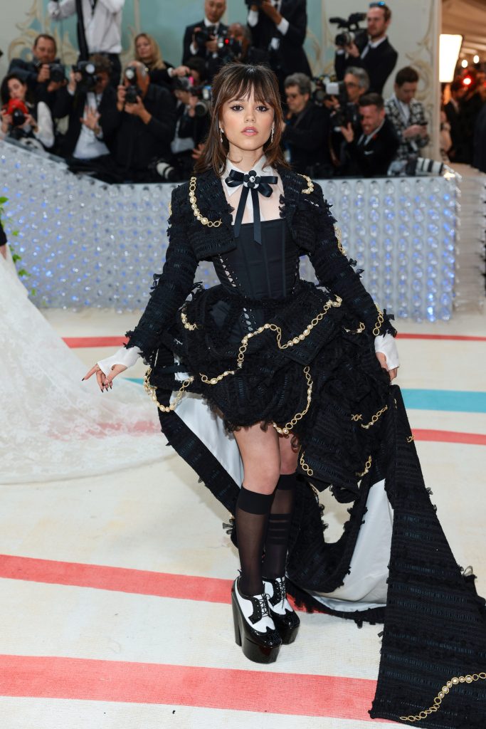 Jenna Ortega In A Custom Thom Browne Design For The Met Gala 2023