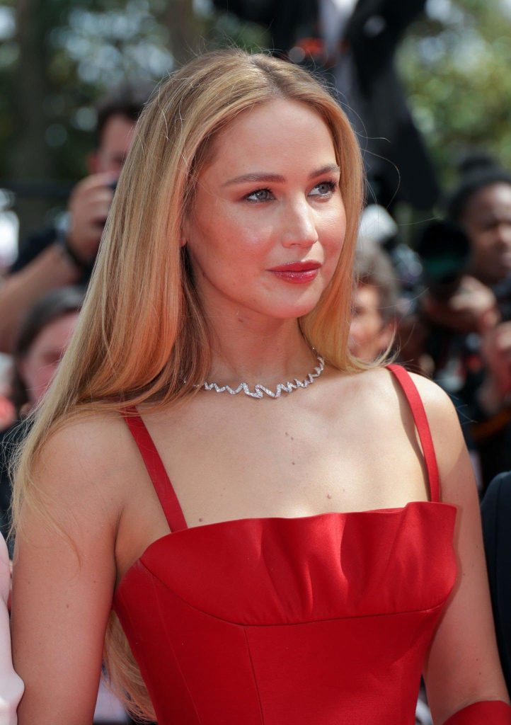 Jennifer Lawrence Attends the 'Anatomy of a Fall' Red Carpet Premiere at the 76th Annual Cannes Film Festival