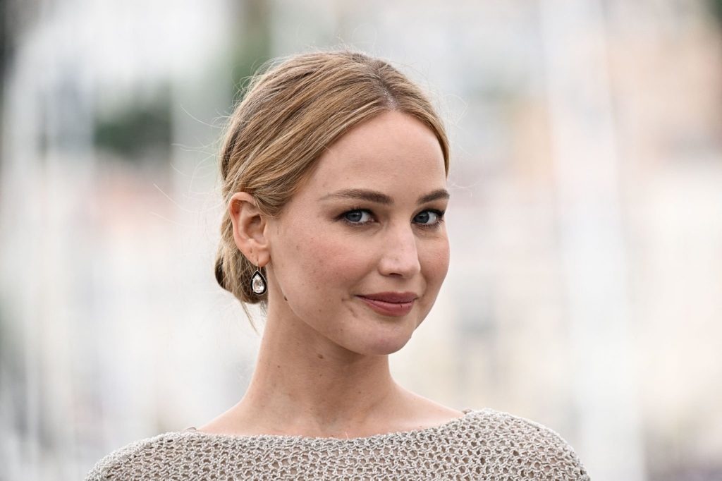 Jennifer Lawrence Spotted for the Photocall of Sahra Mani’s Documentary 'Bread and Roses' at the 76th Annual Cannes Festival