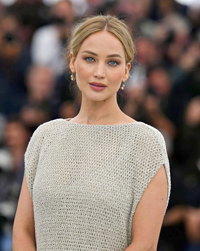 Jennifer Lawrence Spotted for the Photocall of Sahra Mani’s Documentary 'Bread and Roses' at the 76th Annual Cannes Festival