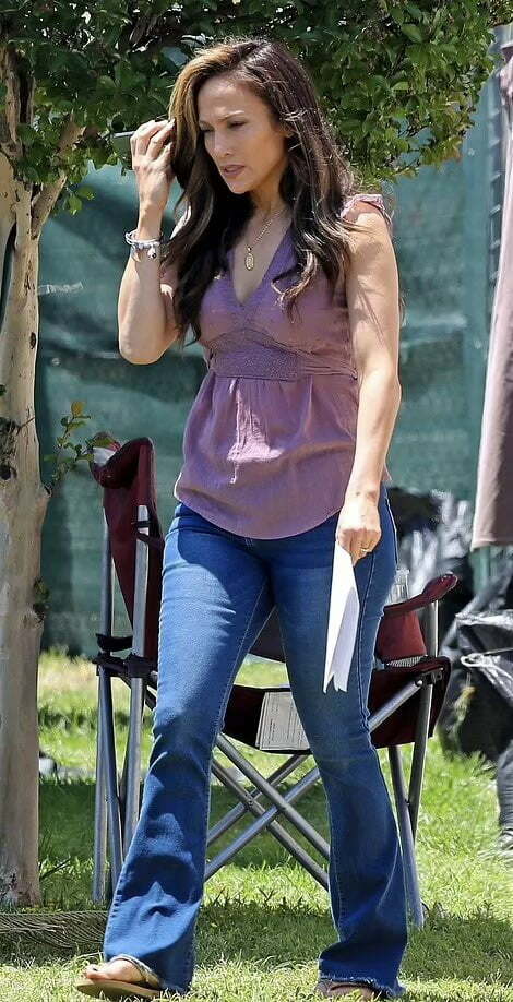 Jennifer Lopez On The Set Of William Goldenberg’s ‘Unstoppable’ In Los Angeles