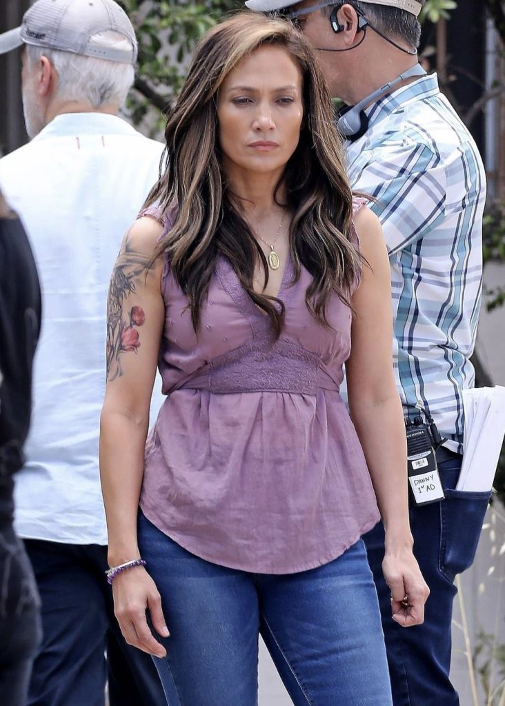 Jennifer Lopez On The Set Of William Goldenberg’s ‘Unstoppable’ In Los Angeles