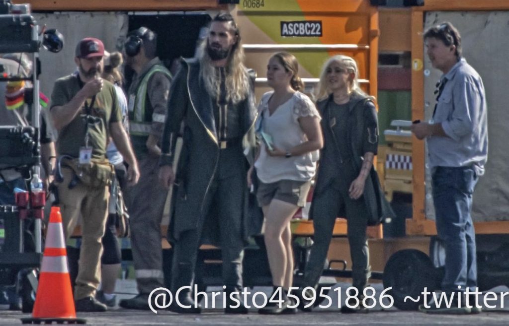 Seth Rollins on the set of the of new Captain America