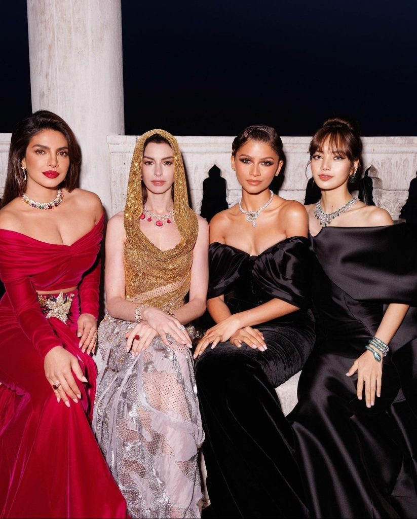 Anne Hathaway, Zendaya, and BLACKPINK's Lisa at Bulgari’s Mediterranean Event in Venice