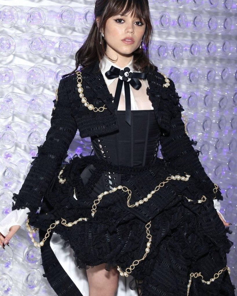 Jenna Ortega In A Custom Thom Browne Design For The Met Gala 2023
