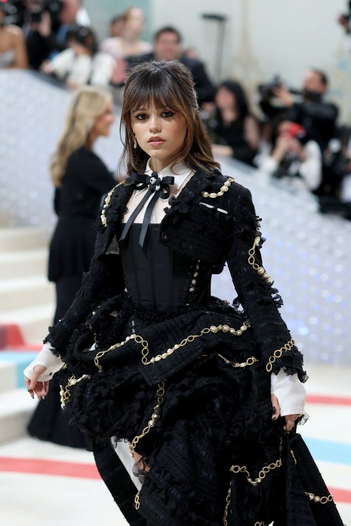Jenna Ortega In A Custom Thom Browne Design For The Met Gala 2023