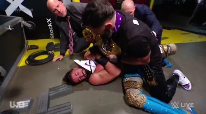 Finn Balor is not finished yet and attacks Seth Rollins