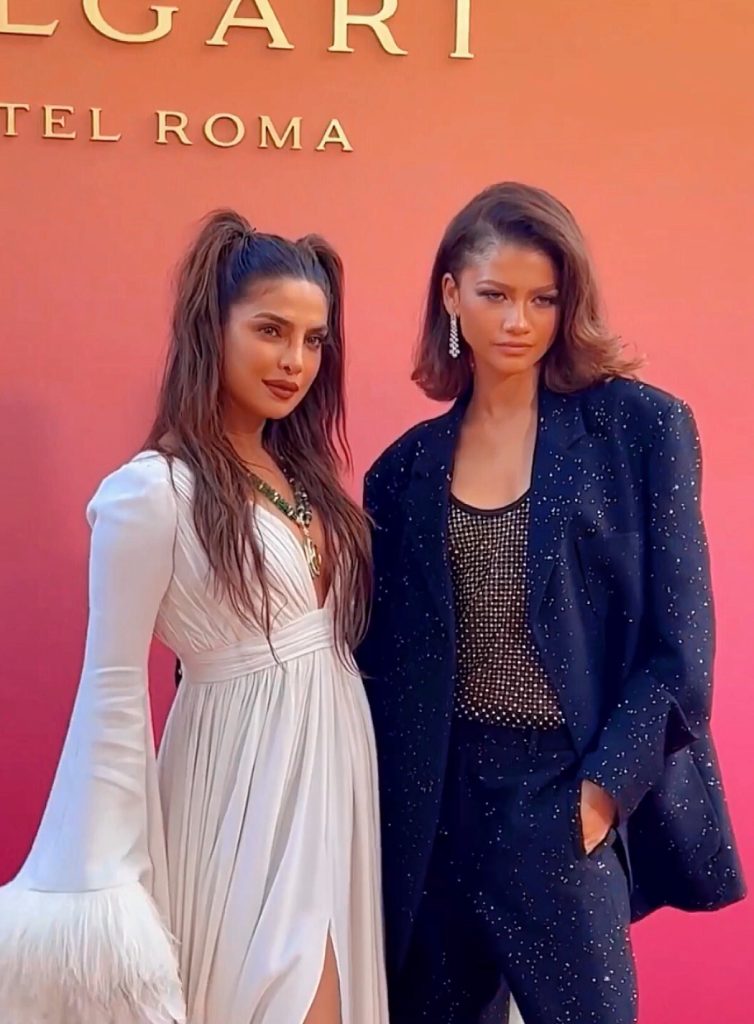 Priyanka Chopra and Zendaya Attend Bulgari's Rome Hotel Opening