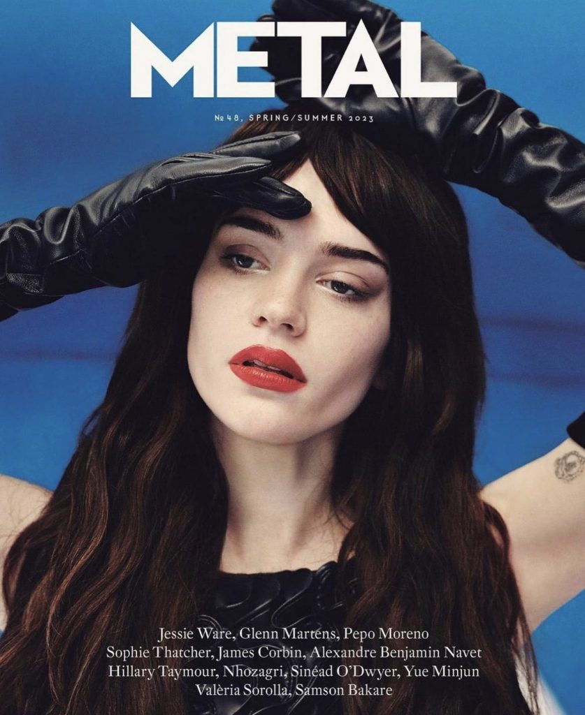 Sophie Thatcher Covers The Latest Issue Of Metal Magazine