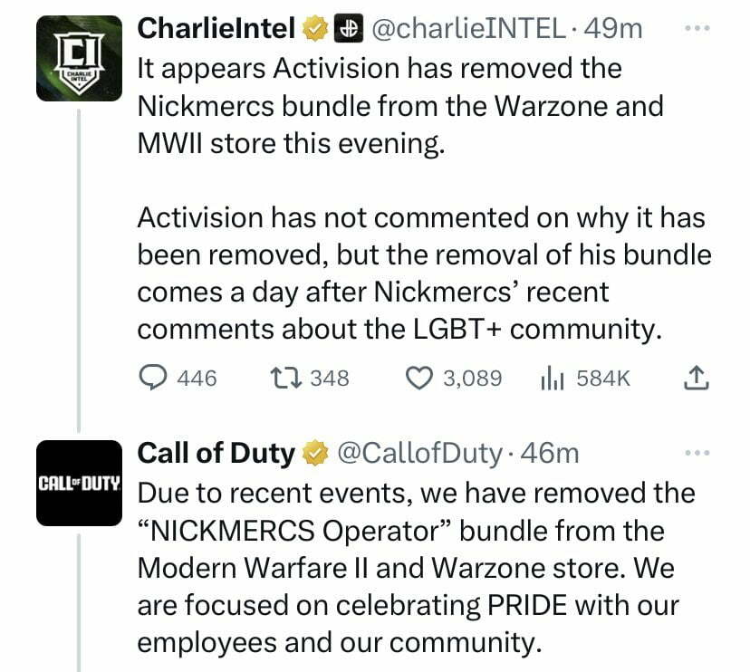 Call of Duty Removes FaZe Clan's NICKMERCS Skin from Game Over Anti-LGBTQ Comments During Pride Month