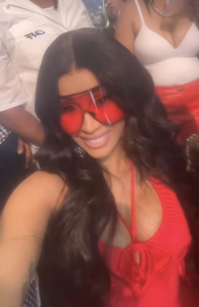 Cardi B posted on Instagram from Las Vegas after her concert.