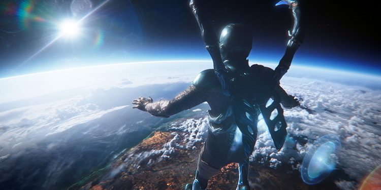 Exclusive: Sneak Peek of Stylish Suit-Up Scene from DC's 'Blue Beetle' Unveiled