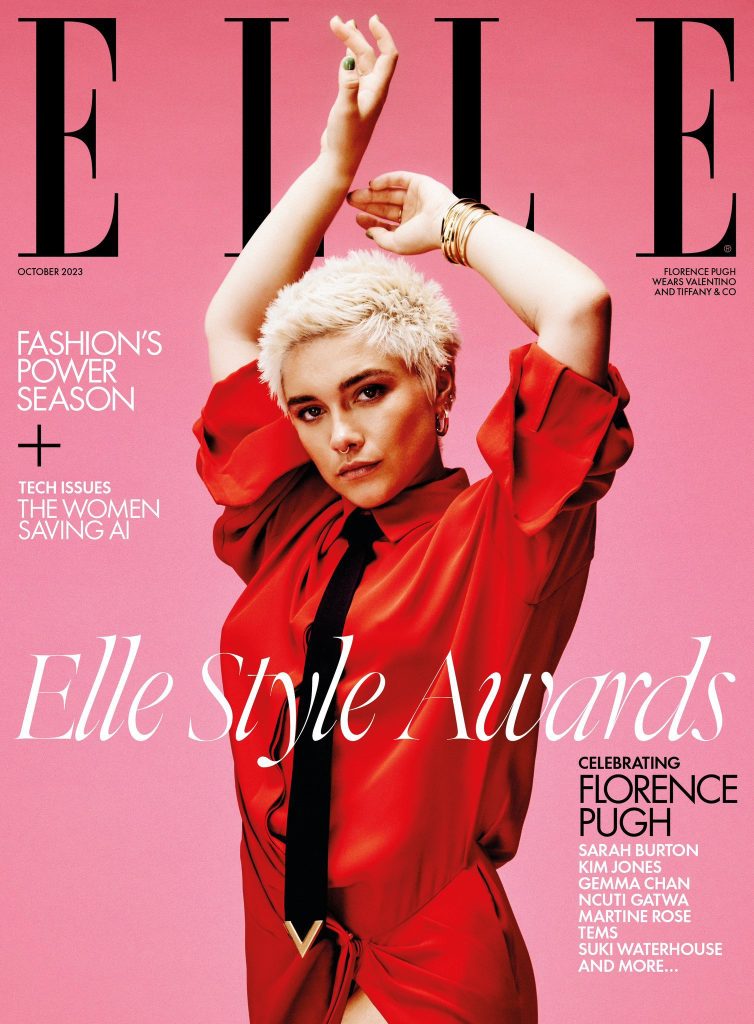 Florence Pugh Covers the October Issue of Elle UK