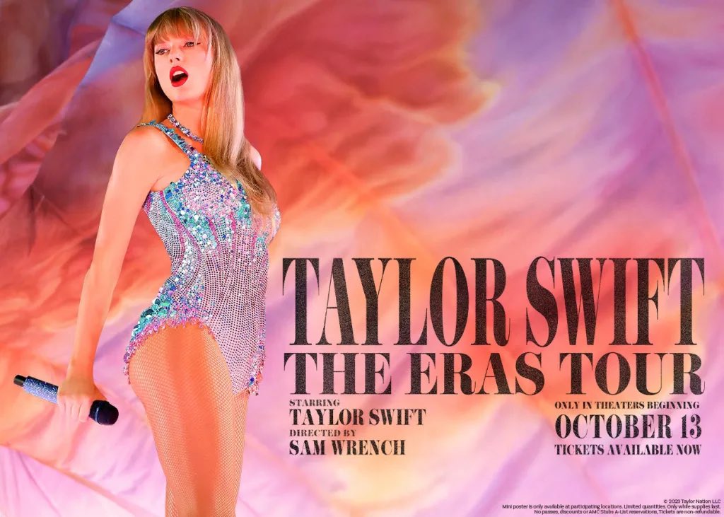 Taylor Swift Reveals 'The Eras Tour' Concert Film With a 1-Minute Trailer Teaser