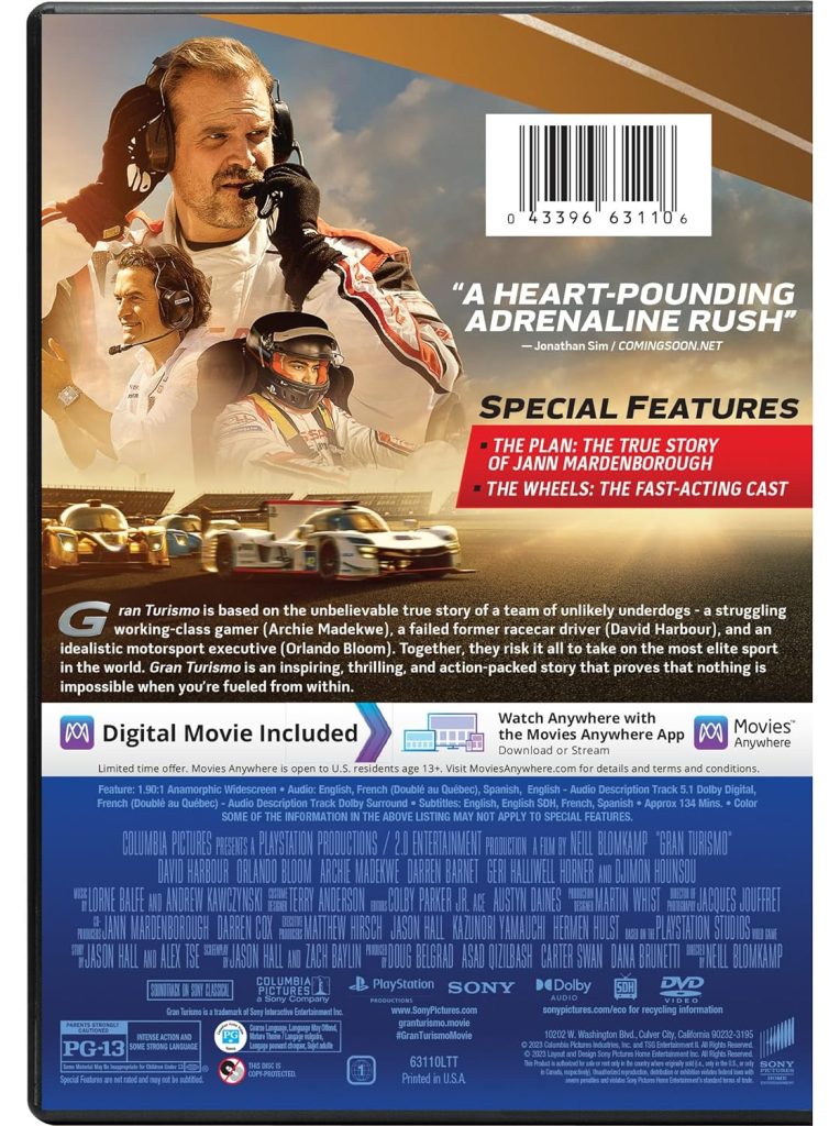 Gran Turismo - Blu-ray + Digital