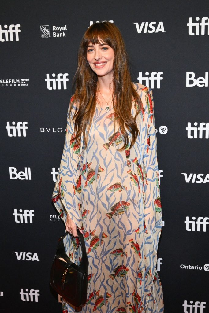 Dakota Johnson at the premiere of 'Daddio' during the 2023 Toronto International Film Festival